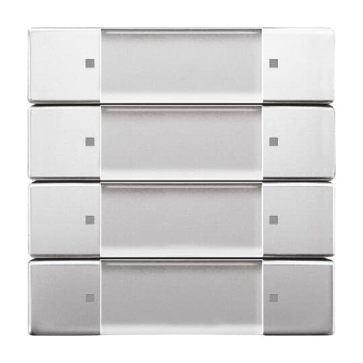 Control Element for Switchdimmer Zigbee 4gang Radio Control stainless steel - Pure Stainless Steel