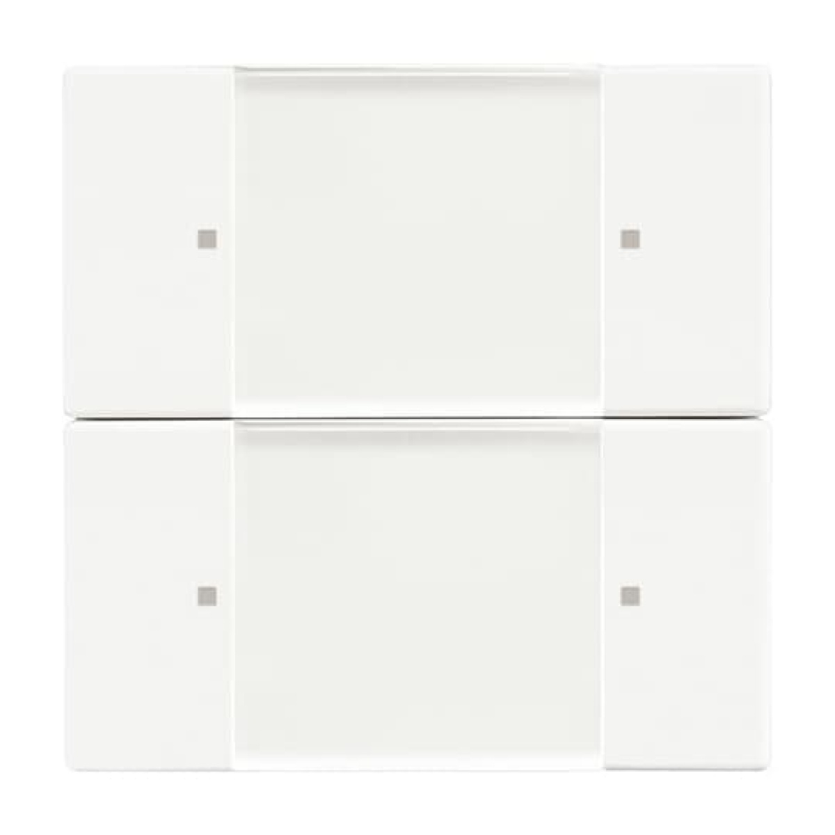 Control Element for Switchdimmer Zigbee 2gang Radio Control studio white matt - 63x63