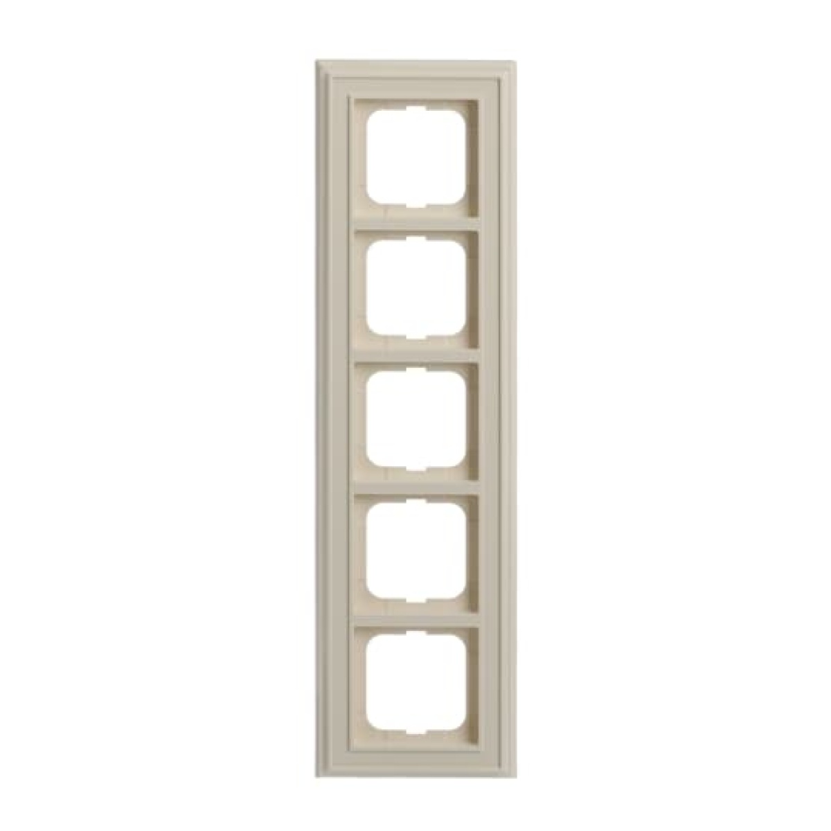 Cover frame 5-gang ivory white - Busch-Dynasty