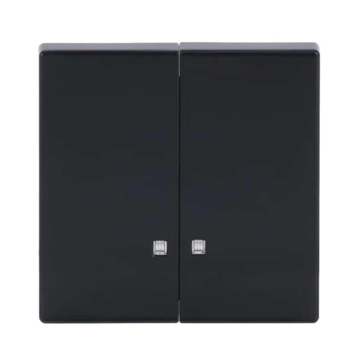 Rocker with Small Transparent Calotte for Switchpush button, Two-part rocker anthracite - Platform 63