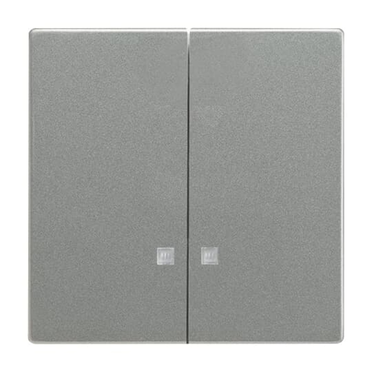 Rocker for Switchpush button, Two-part rocker grey metallic - Platform 63