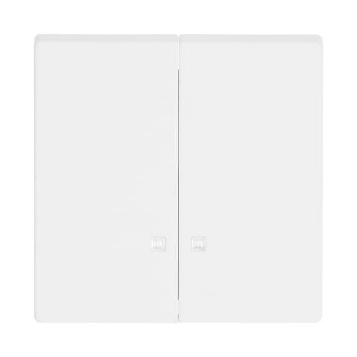 Rocker with Small Transparent Calotte for Switchpush button, Two-part rocker studio white matt - Platform 63