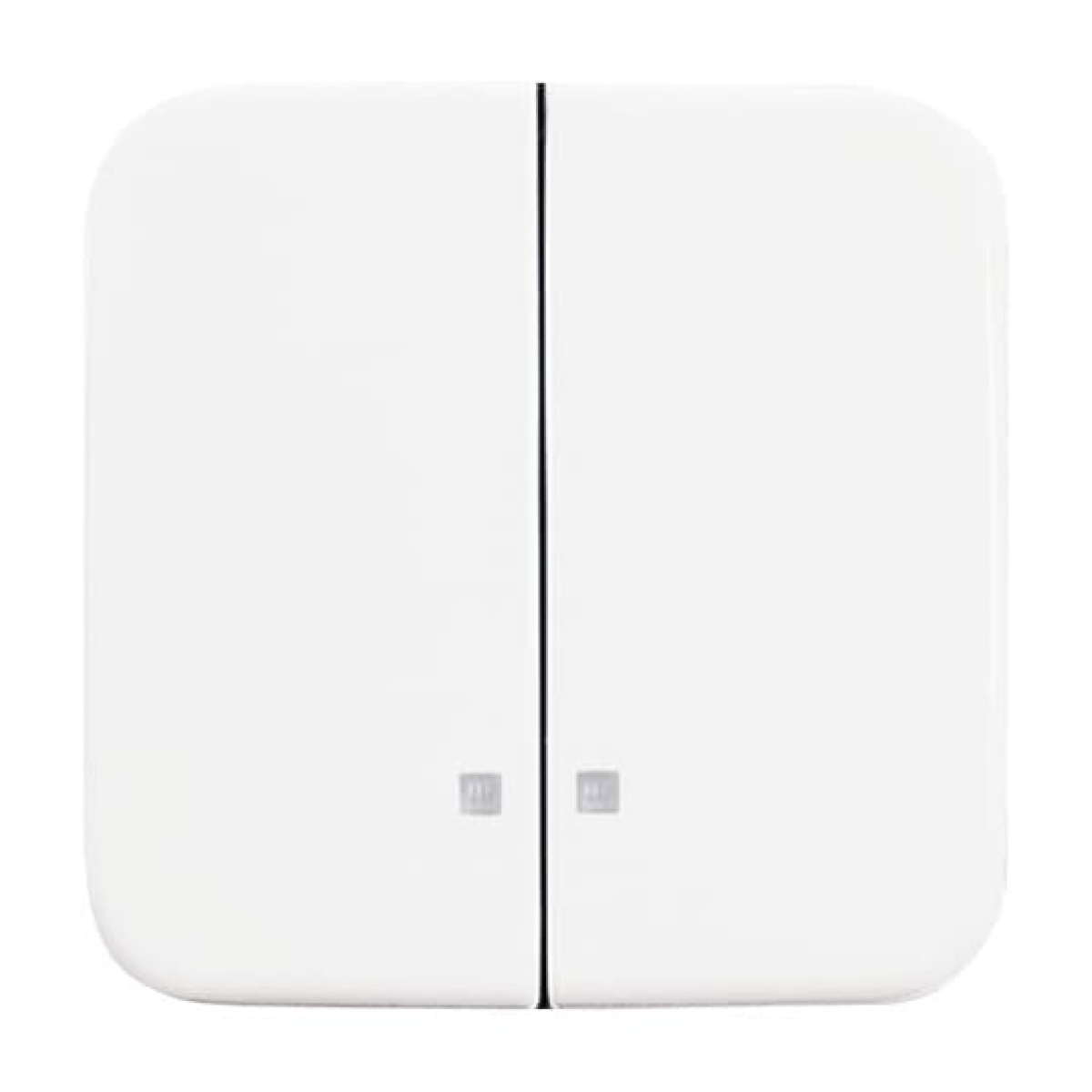 Rocker with Small Transparent Calotte for Switchpush button, Two-part rocker alpine white - Reflex SI