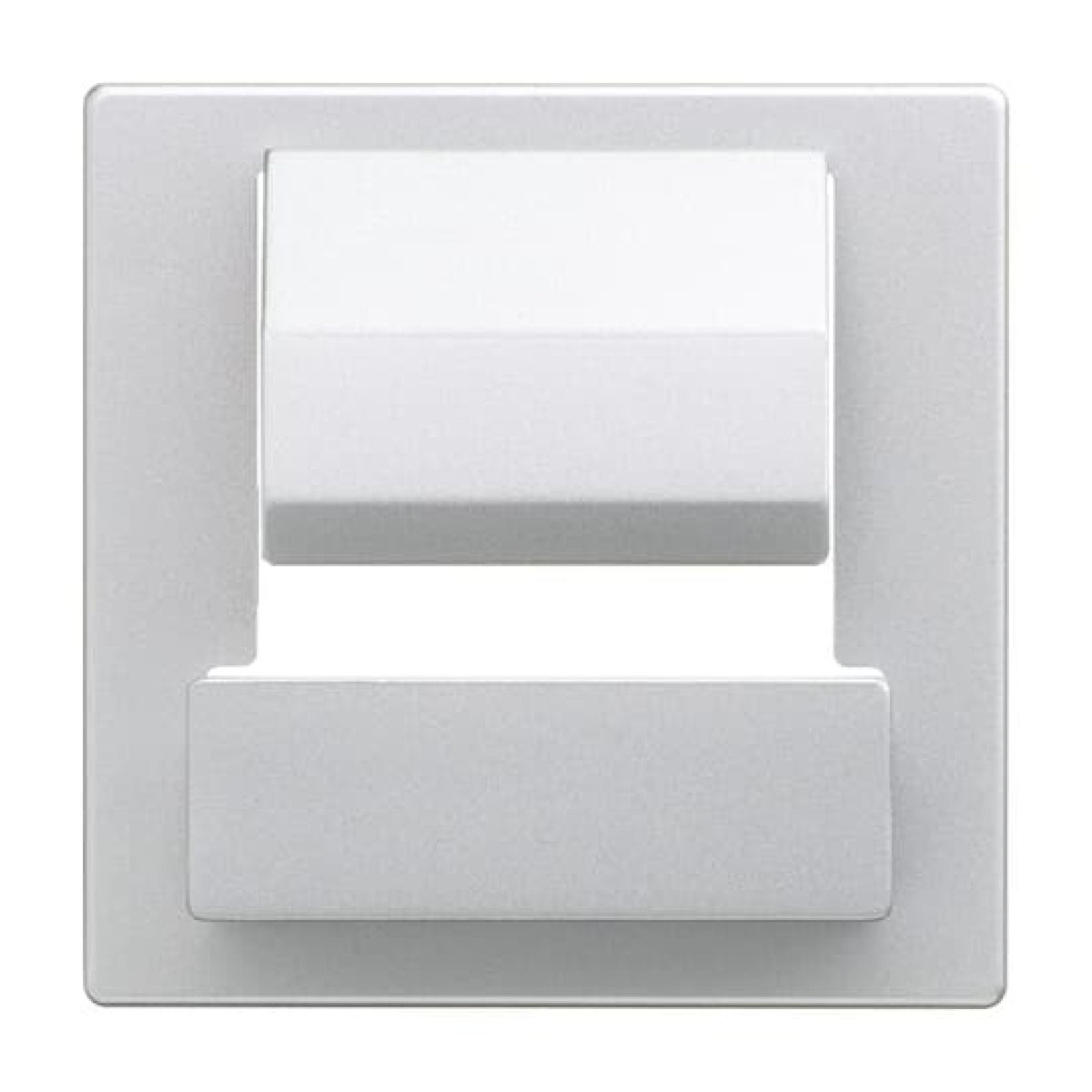 Cover plate PowerDock 1 gang aluminium silver - Platform 63