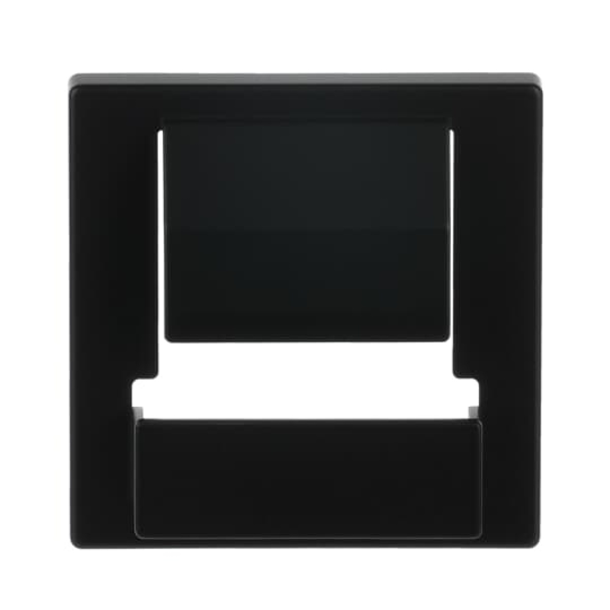 Cover plate PowerDock 1 gang black matt - Platform 63