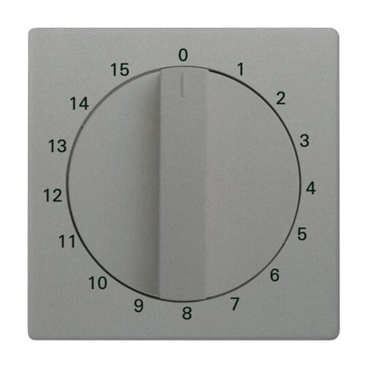 Cover plate 1 ... 15 Min for Time switch, Toggle grey metallic - Platform 63