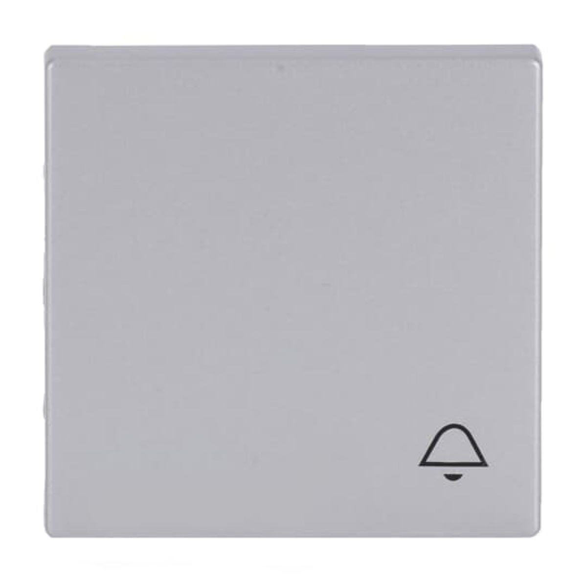 Rocker with legend Symbol "bell" for Switchpush button, Single rocker aluminium silver - Platform 63