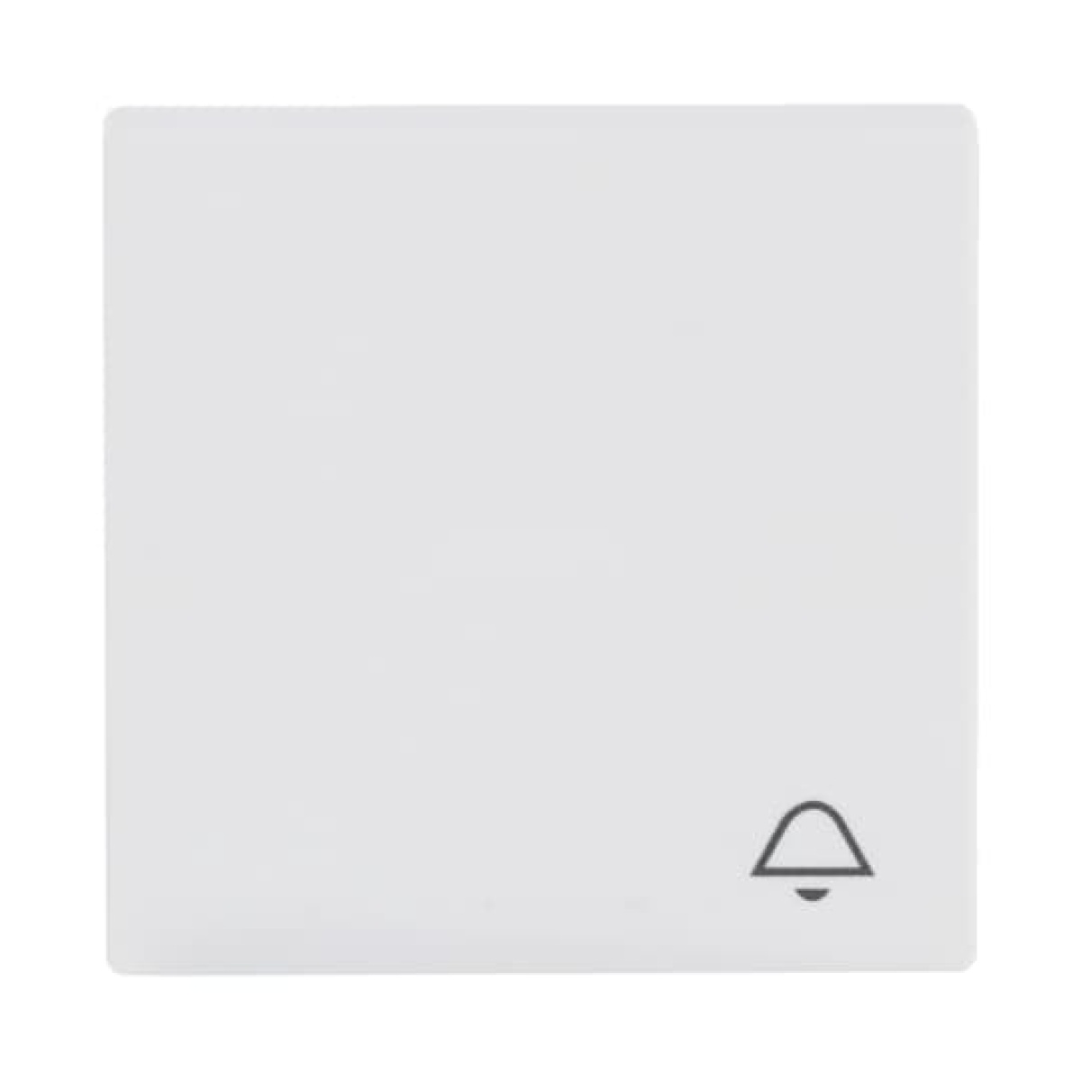 Rocker with legend Symbol "bell" for Switchpush button, Single rocker studio white matt - Platform 63