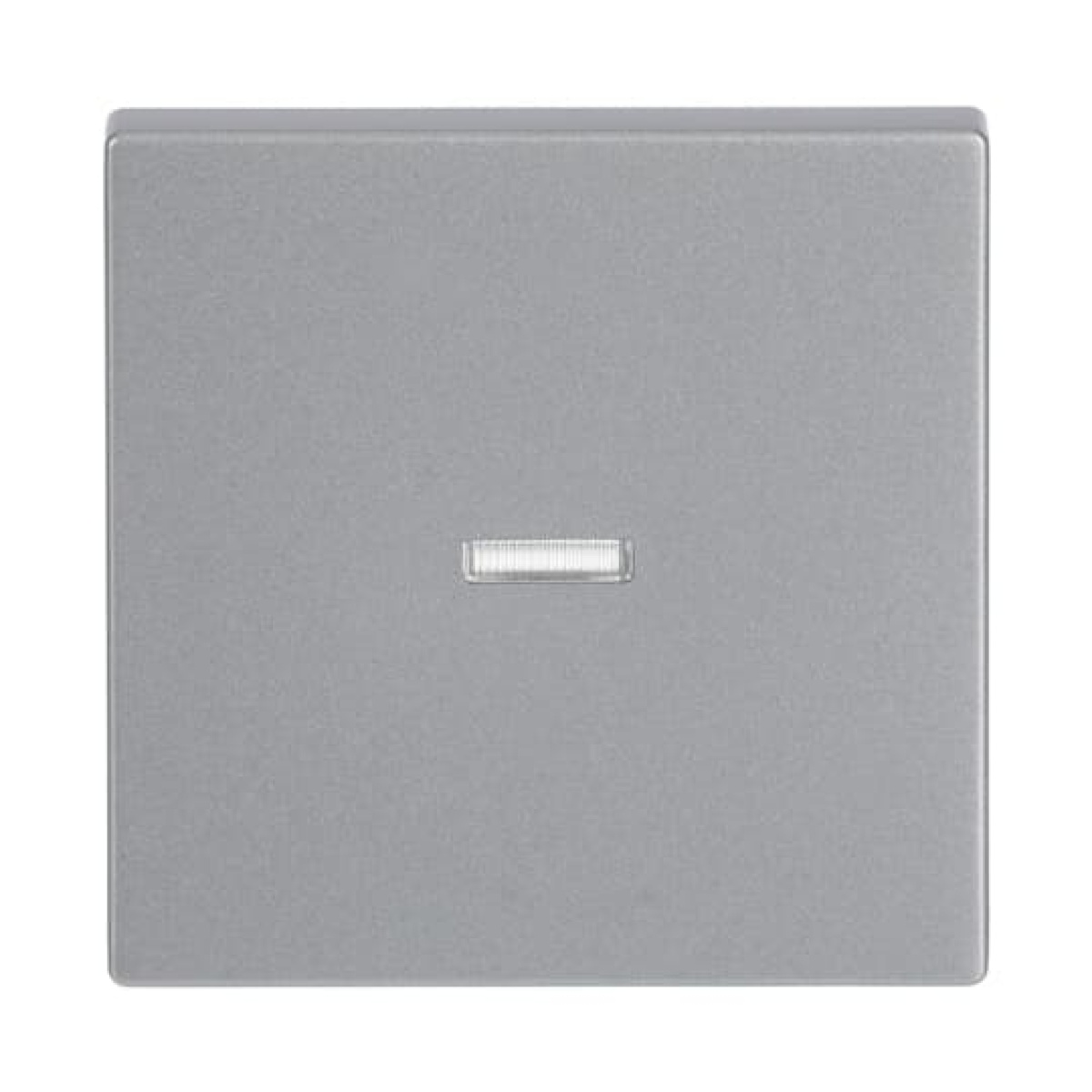 Rocker with Small Transparent Calotte for Switchpush button, Single rocker aluminium silver - Platform 63