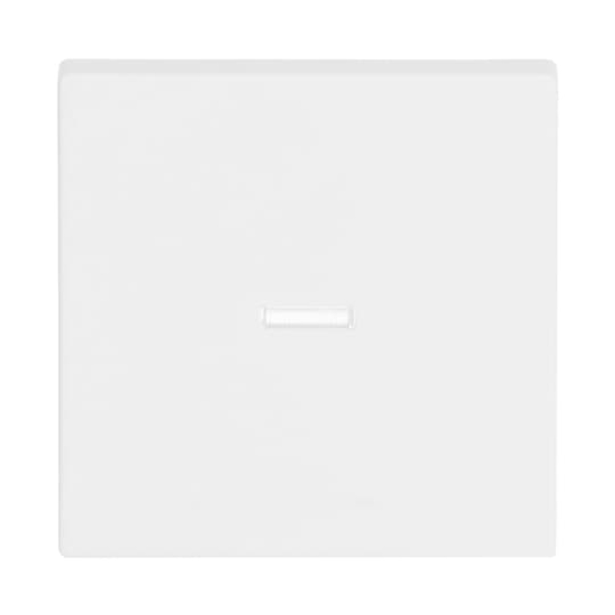 Rocker with Small Transparent Calotte for Switchpush button, Single rocker studio white matt - Platform 63