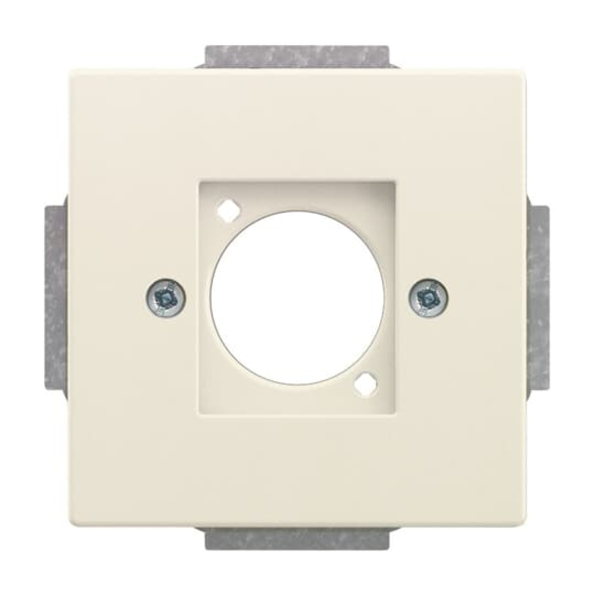 Cover plate XLR 1 gang ivory white - Platform 63