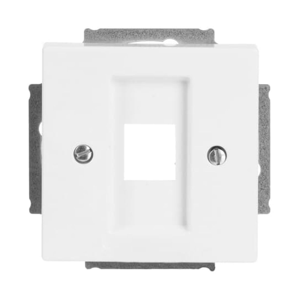 Cover plate Modular Jack 1 gang studio white - Platform 63