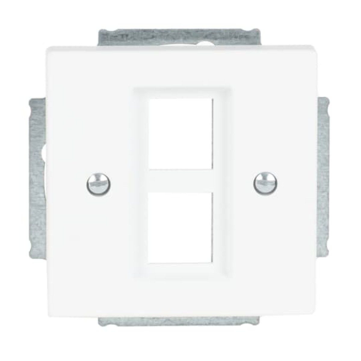Cover plate Modular Jack 2 gang studio white matt - Platform 63