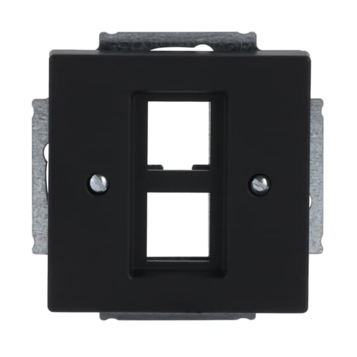 Cover plate Modular Jack 2 gang black matt - Platform 63