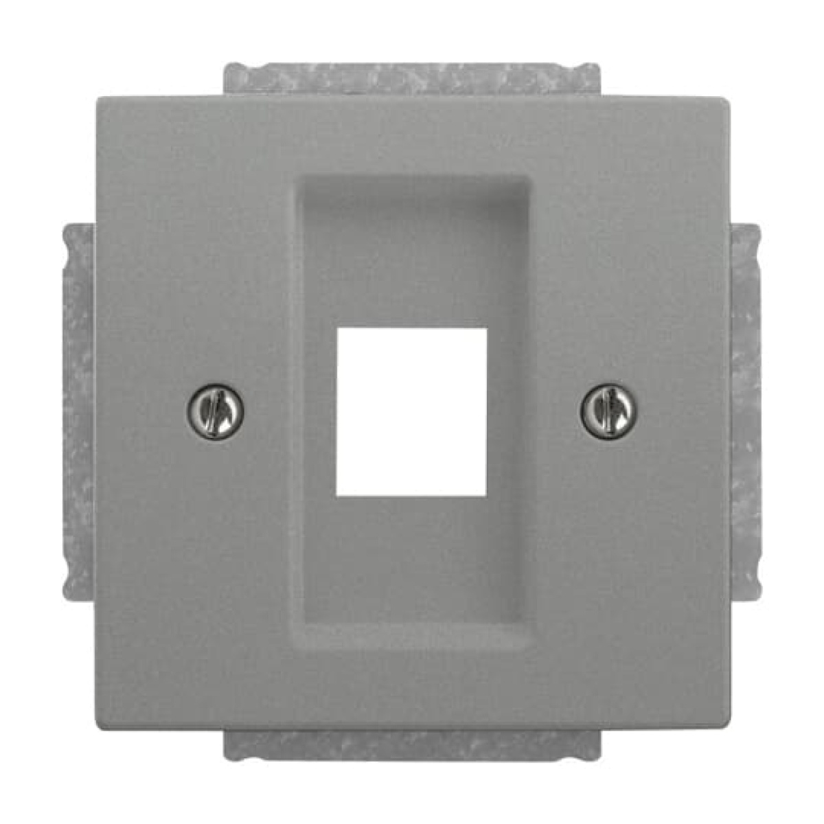 Cover plate Modular Jack 1 gang grey metallic - Platform 63