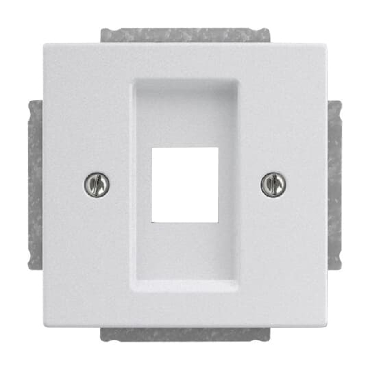 Cover plate Modular Jack 1 gang aluminium silver - Platform 63