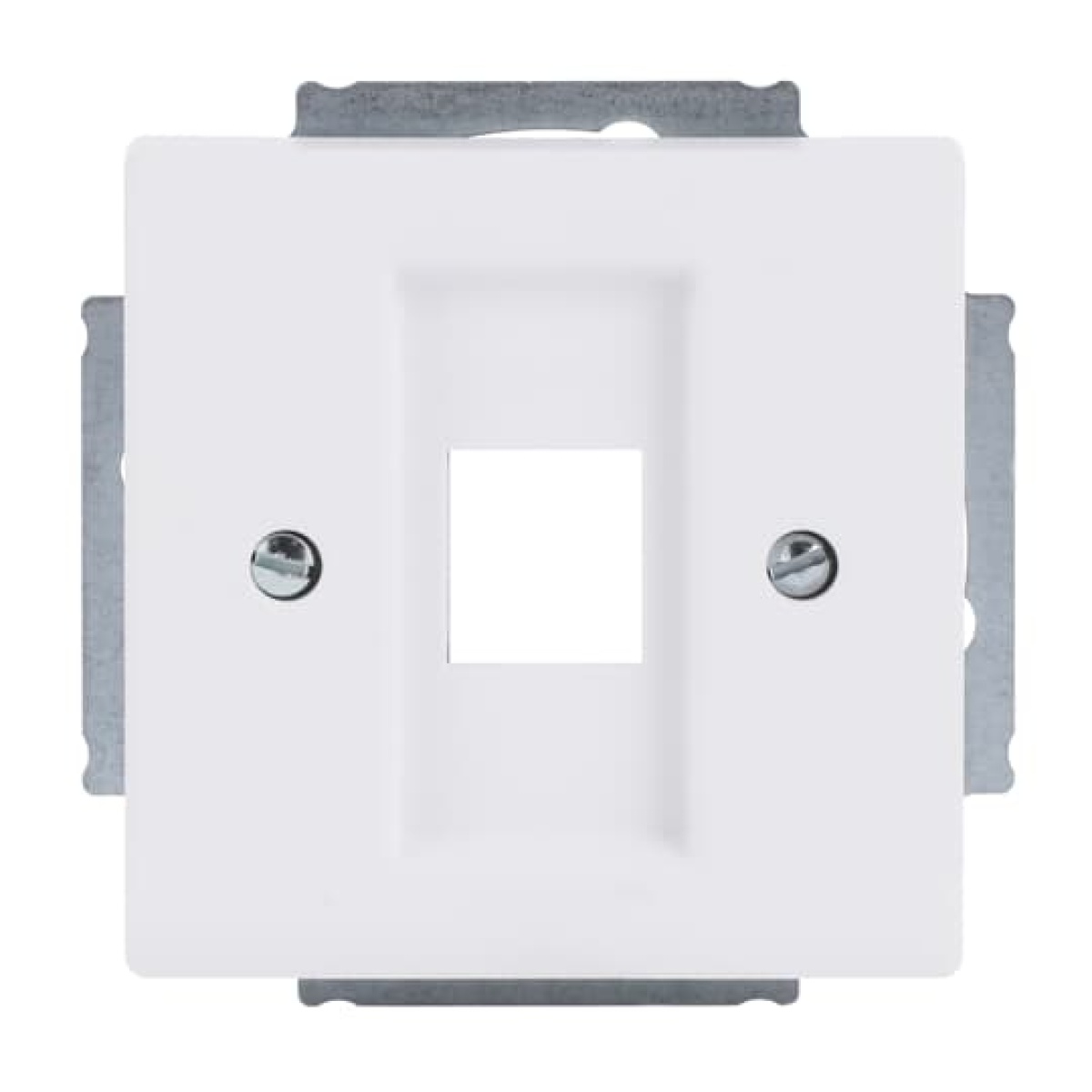Cover plate Modular Jack 1 gang studio white matt - Platform 63