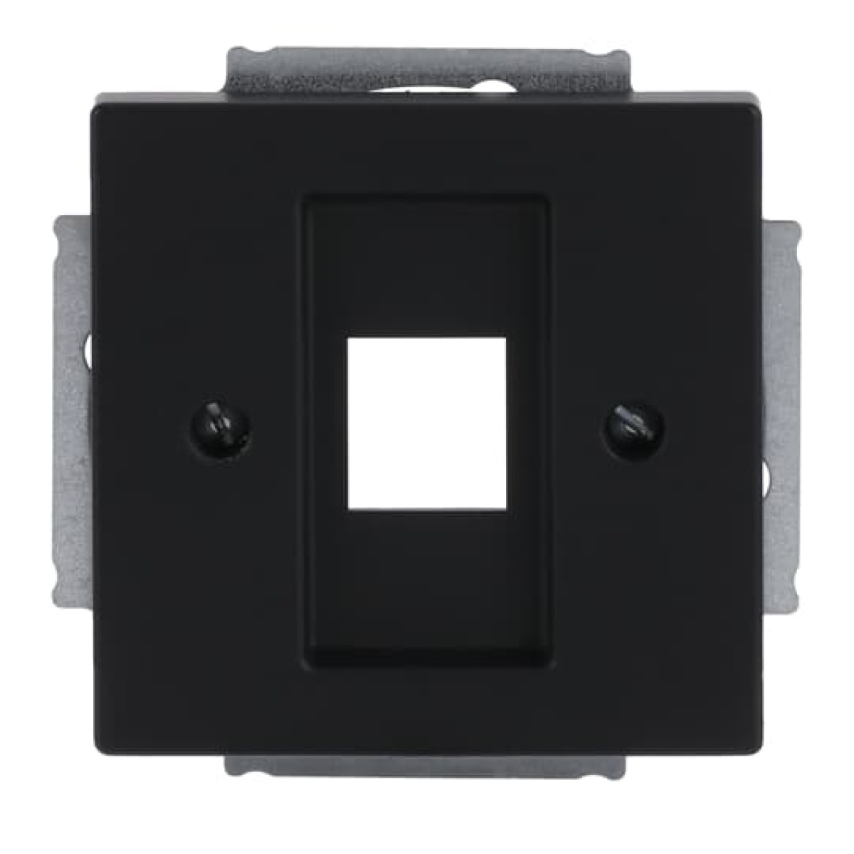 Cover plate Modular Jack 1 gang black matt - Platform 63