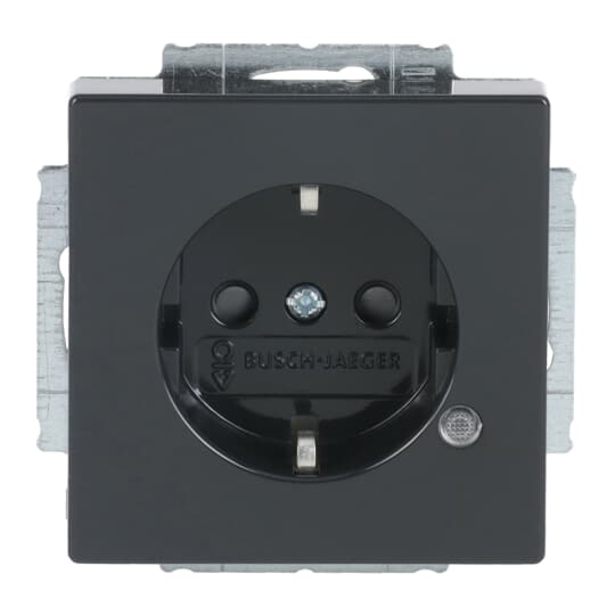 SCHUKO socket insert Safety Shutter with LED Control light Green anthracite - Platform 63