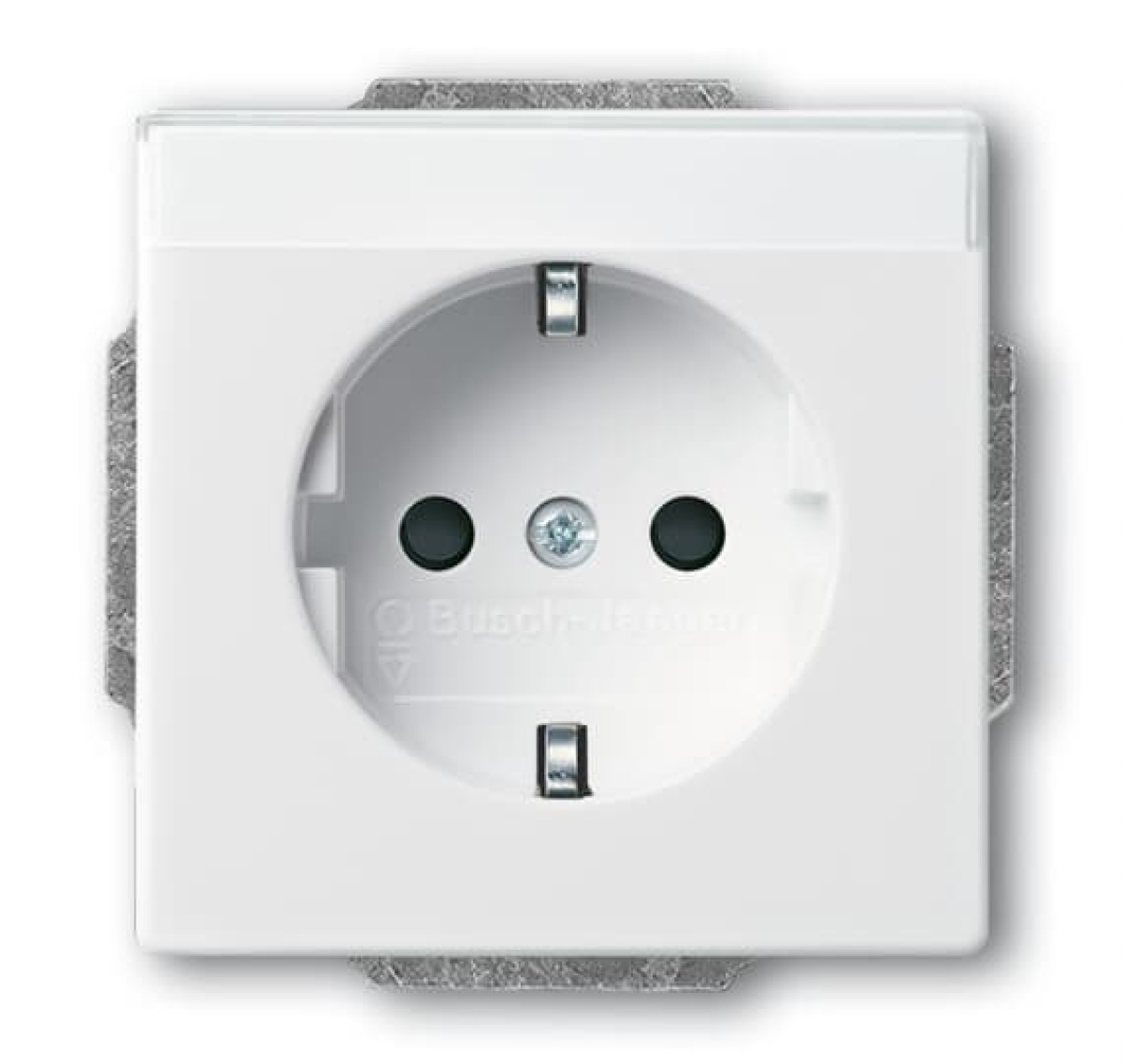 Socket Outlets Safety Shutter with label space studio white - Platform 63