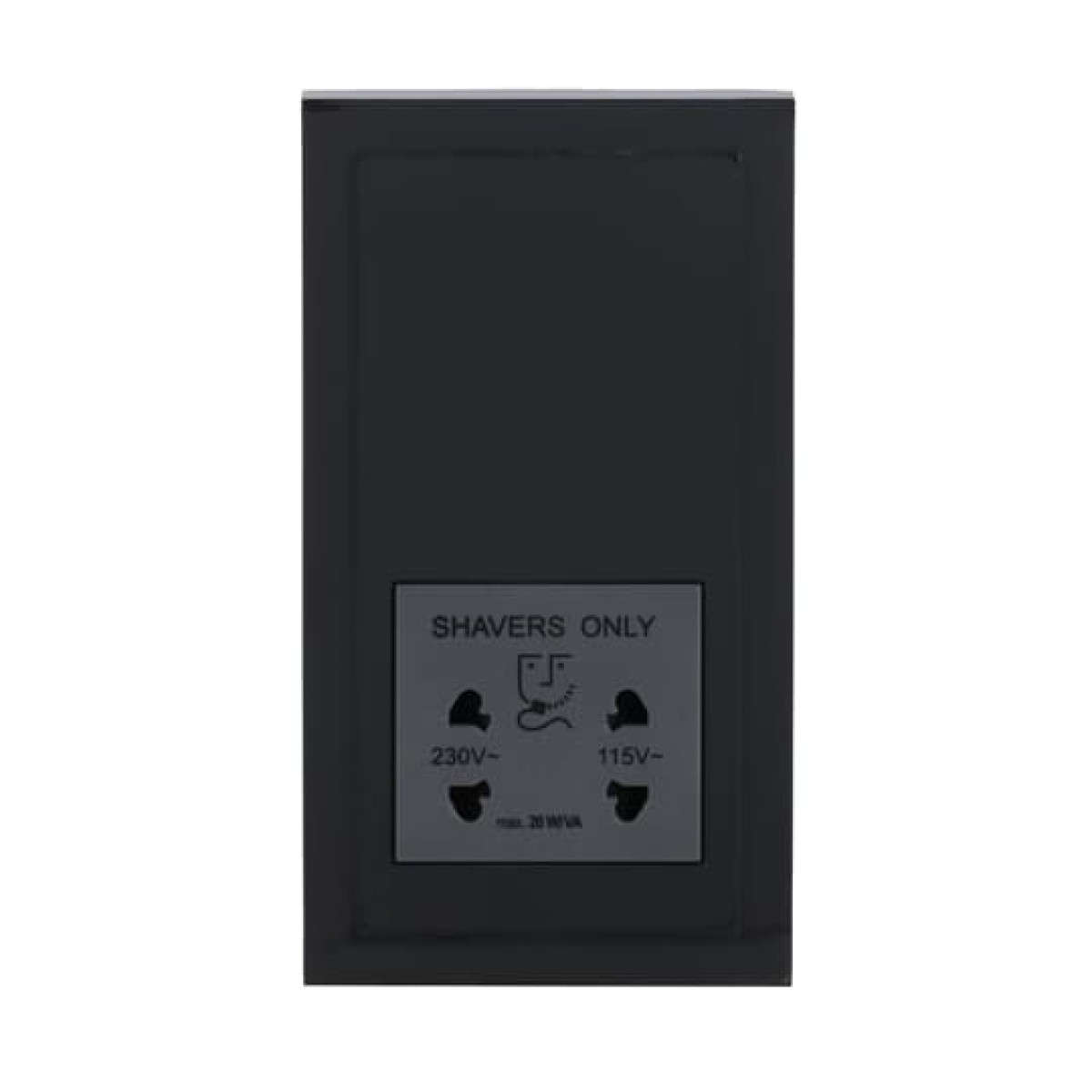 Socket Outlets Various symbols with screw terminals anthracite - Platform 63