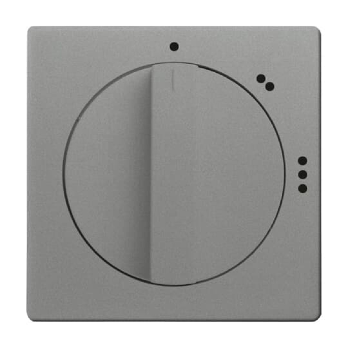 Cover plate with legend Symbol "1-2-3" for Level switch, Turn button grey metallic - Platform 63