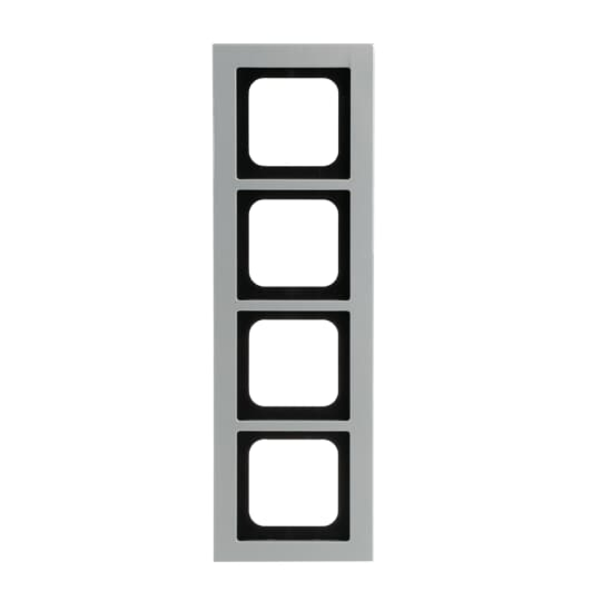 Cover frame 4-gang titanium - Busch-axcent pur