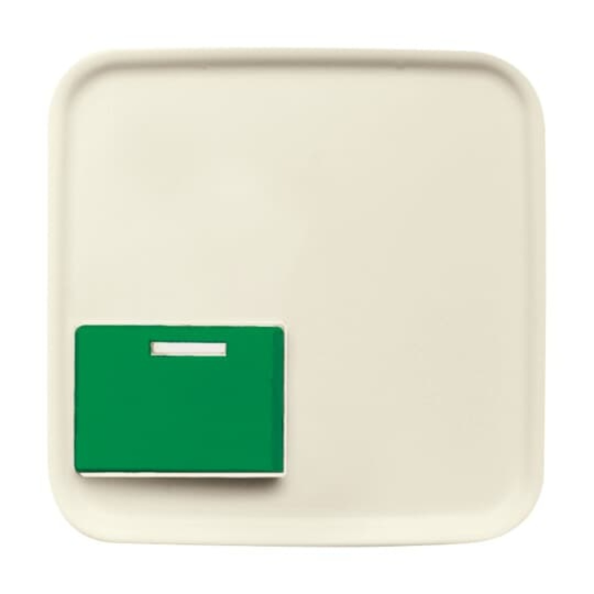 Cover plate 1 gang Green white - Busch-Duro 2000 SI