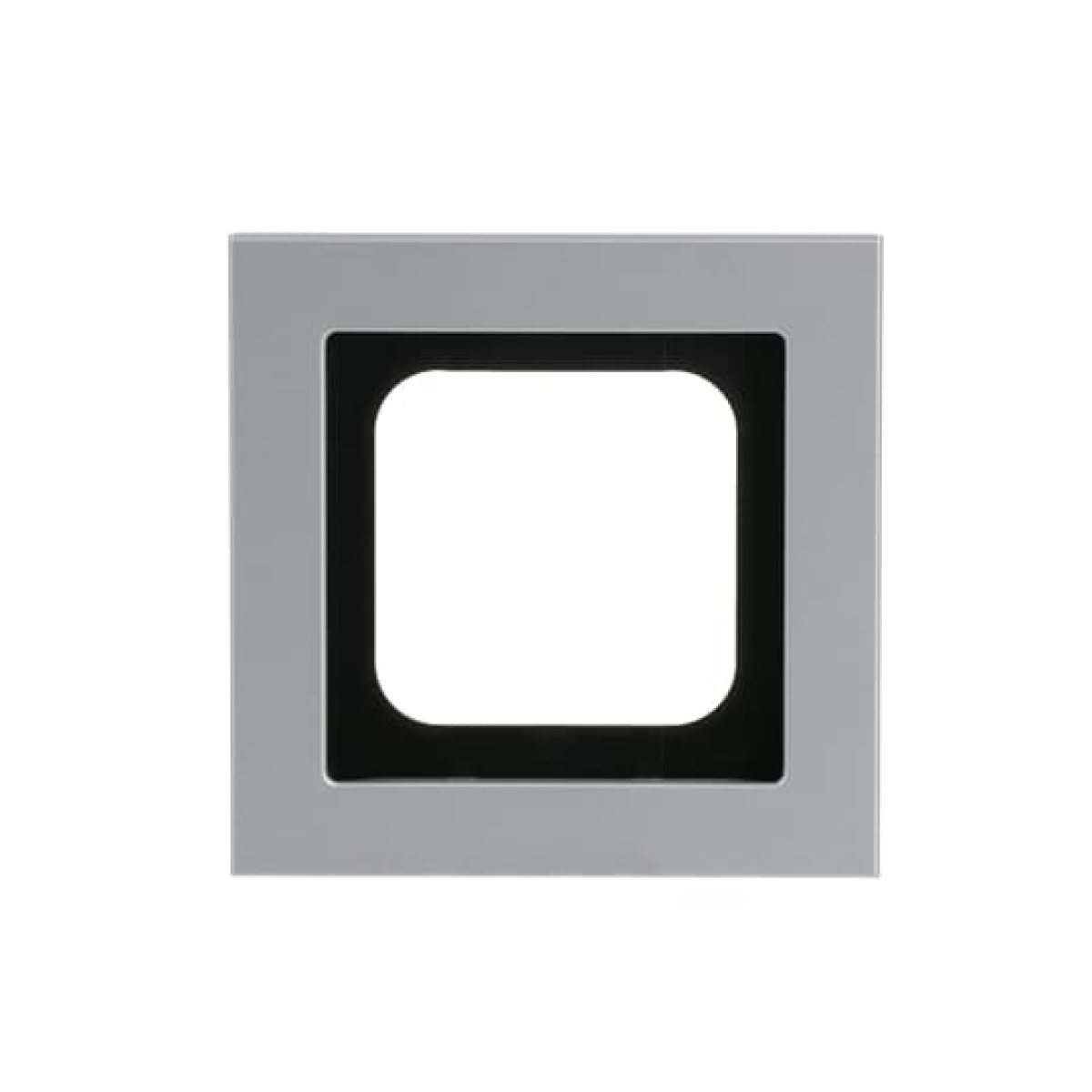 Cover frame 1-gang titanium - Busch-axcent pur