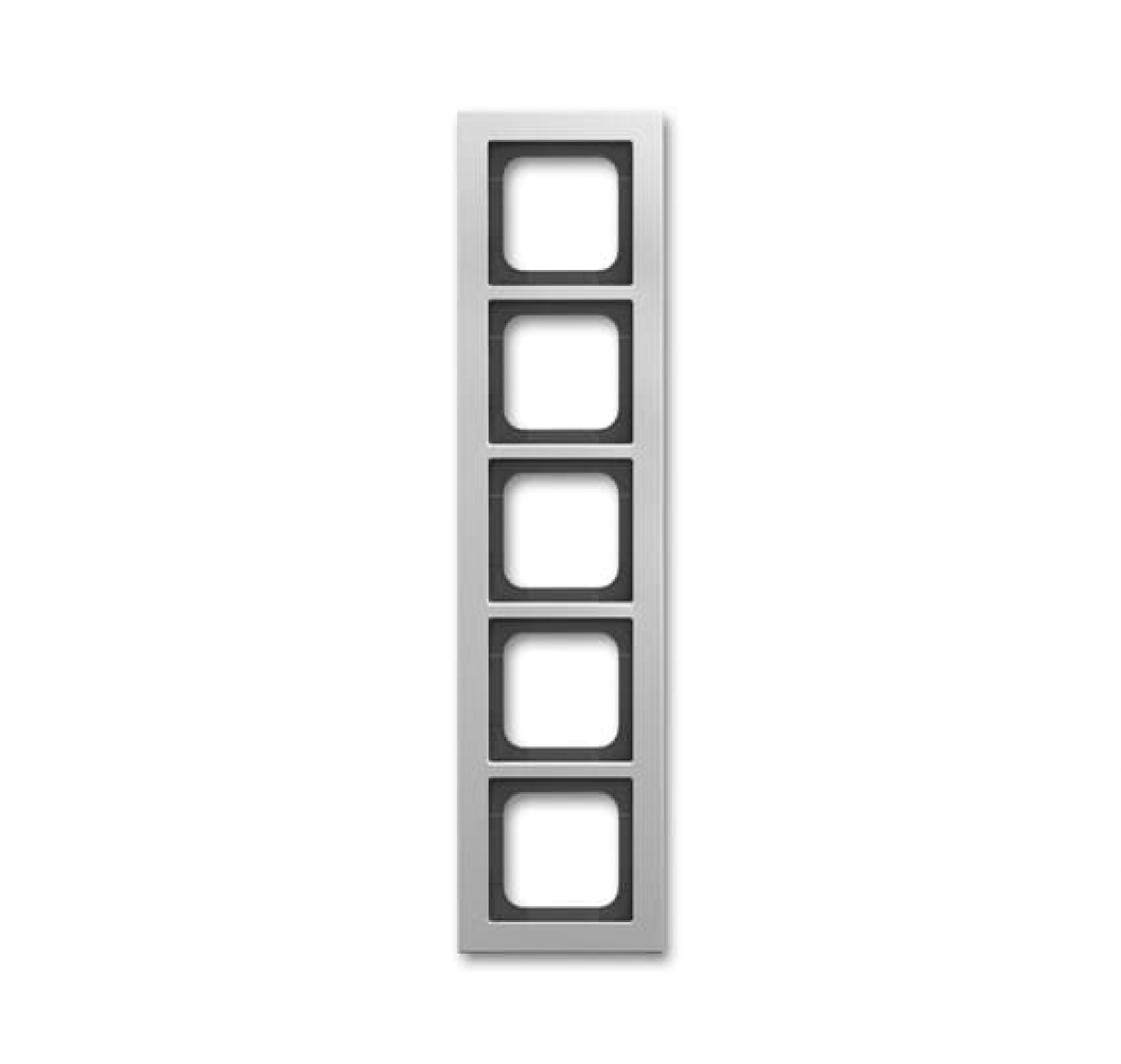 Cover frame 5-gang titanium - Busch-axcent pur