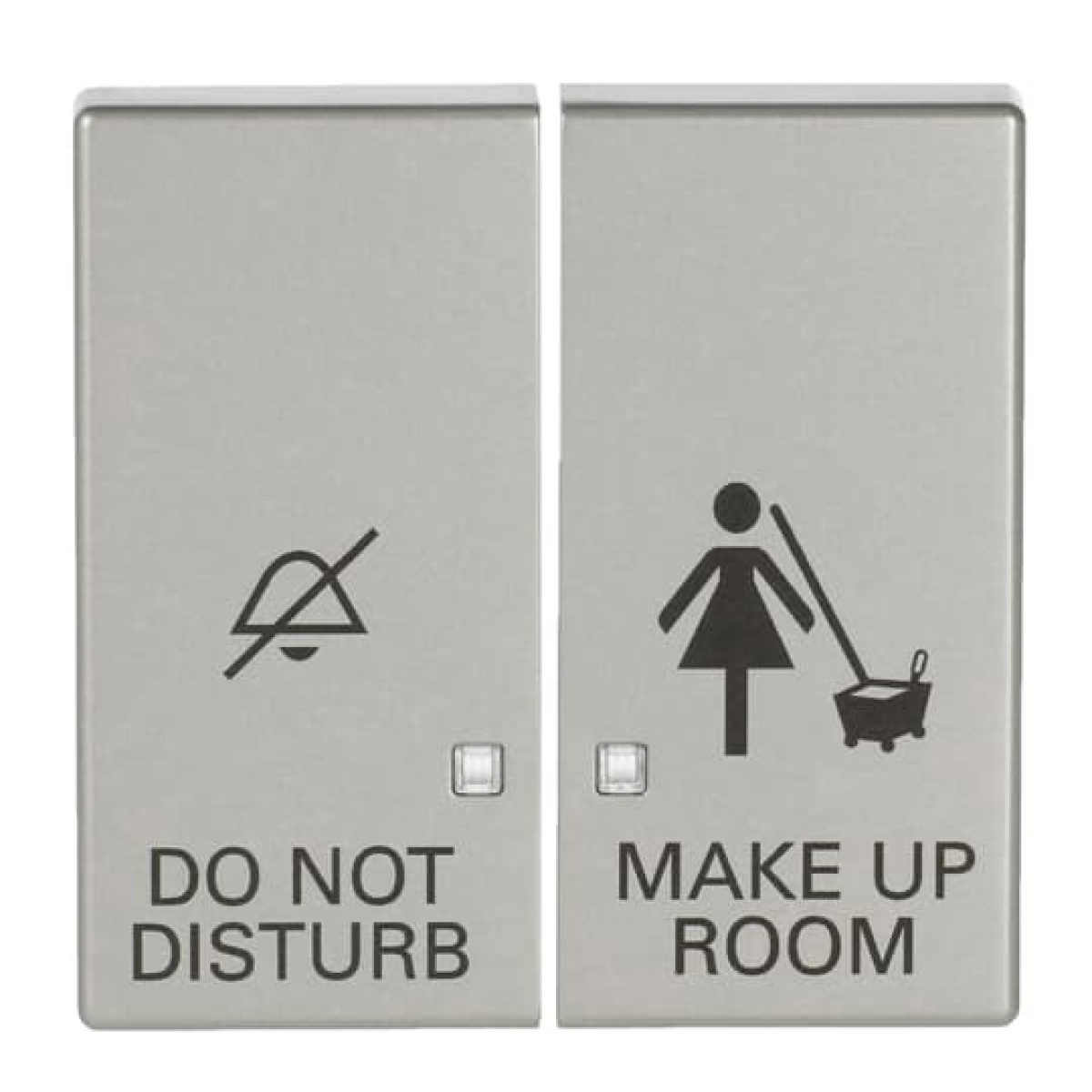 Rocker with legend DND, MUR for Switchpush button Two-part rocker stainless steel - Pure Stainless Steel