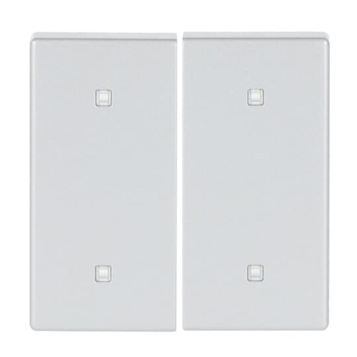 Rocker for Electronic push button Two-part rocker aluminium silver - Platform 63