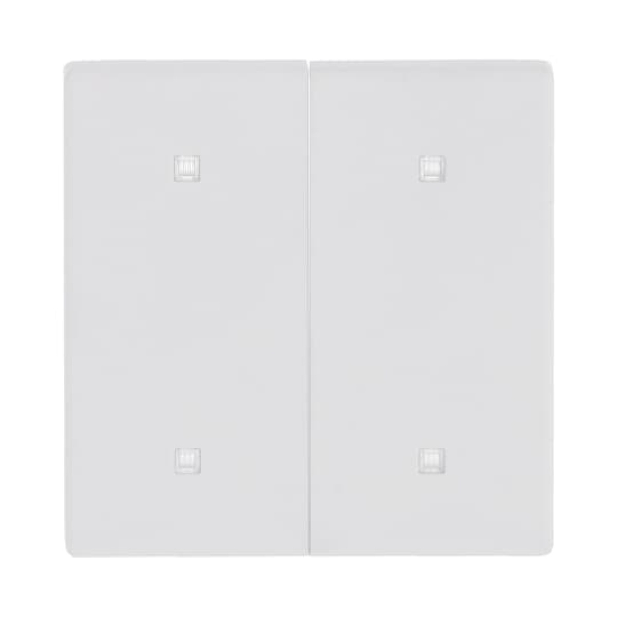 Rocker for Electronic push button Two-part rocker studio white matt - Platform 63