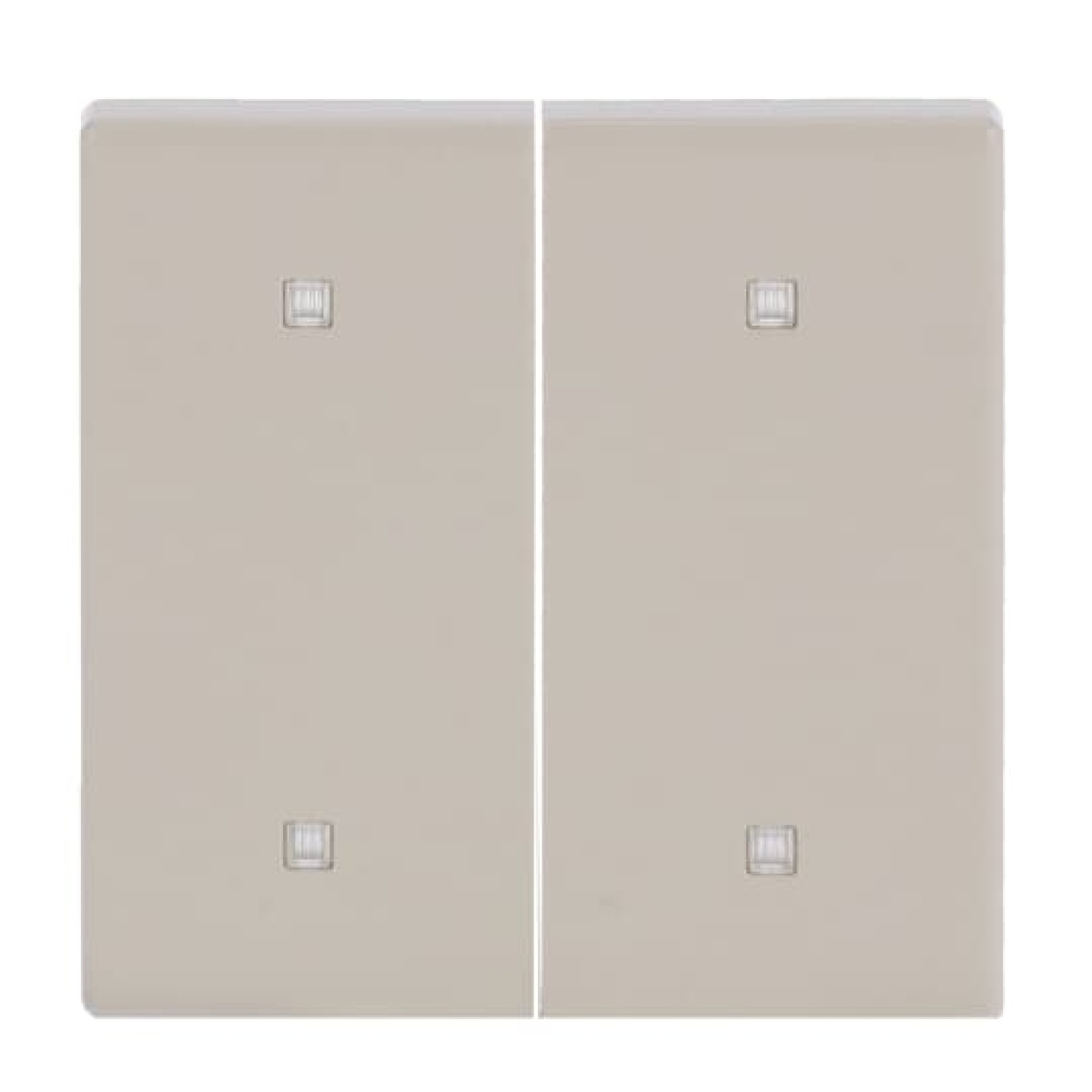 Rocker for Electronic push button Two-part rocker ivory white - Platform 63