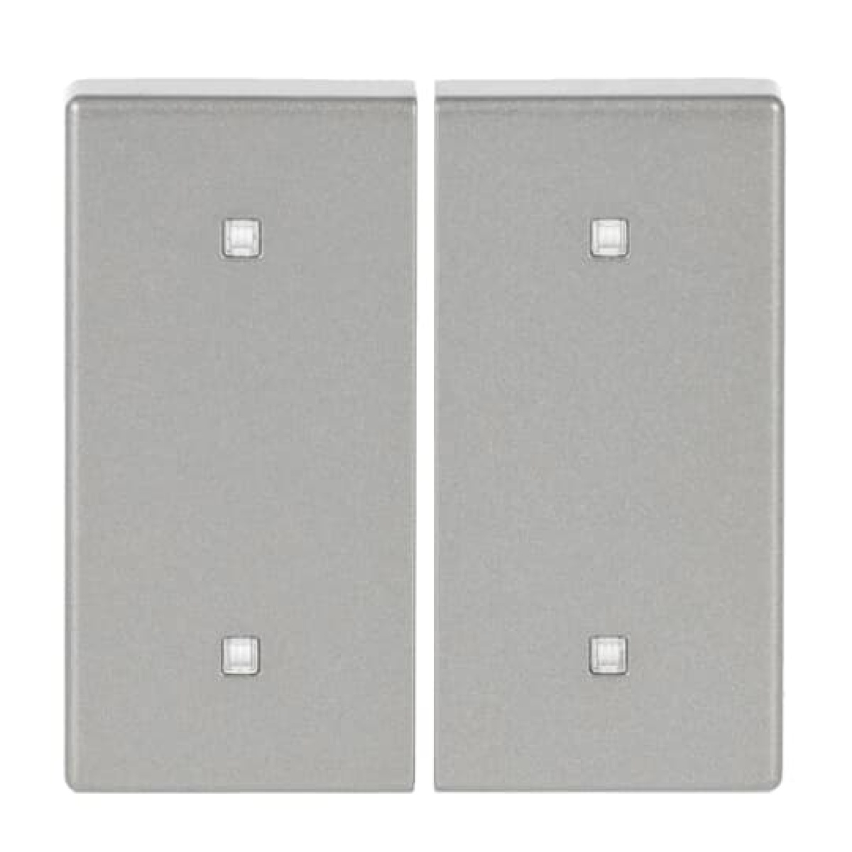 Rocker for Switchpush button Two-part rocker grey metallic