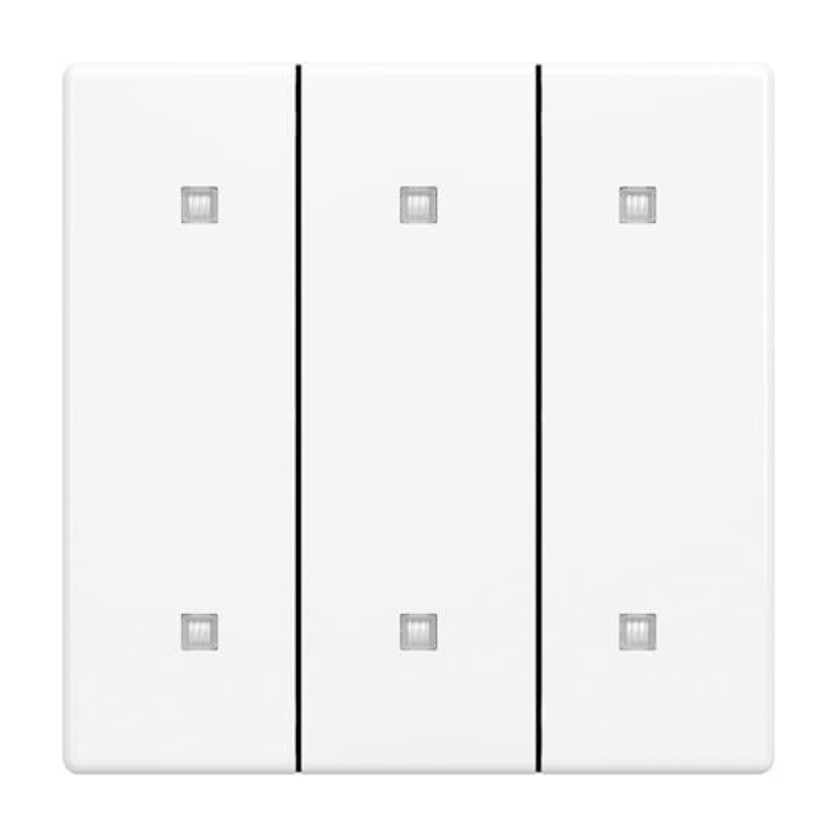 Rocker for Electronic push button Three-part rocker studio white - Platform 63