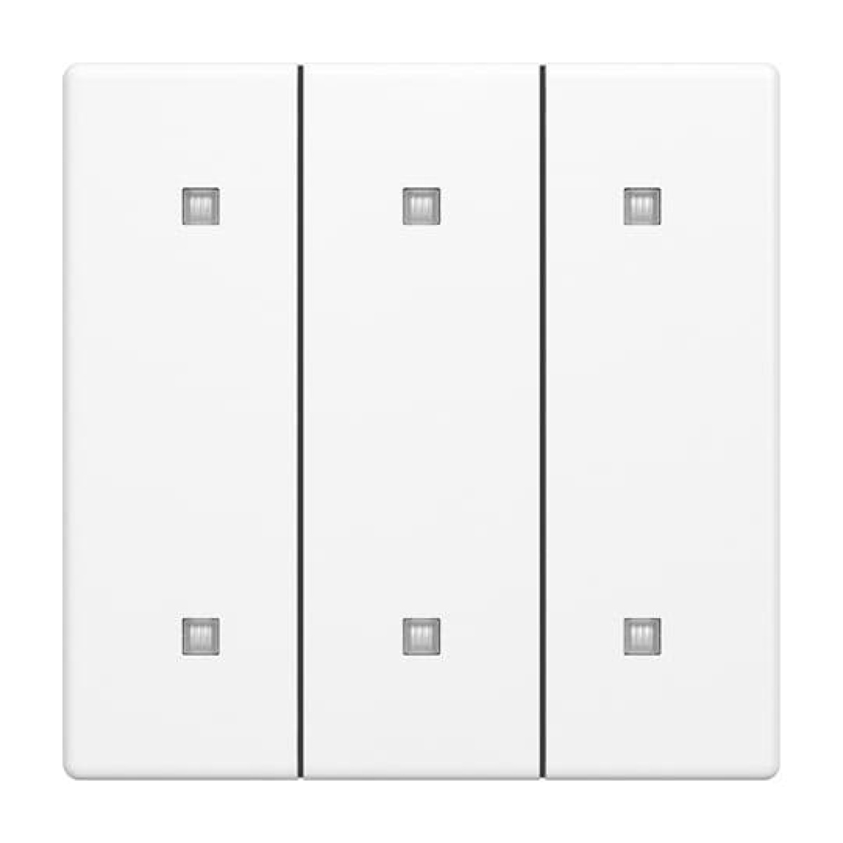 Rocker for Electronic push button Three-part rocker studio white matt - Platform 63