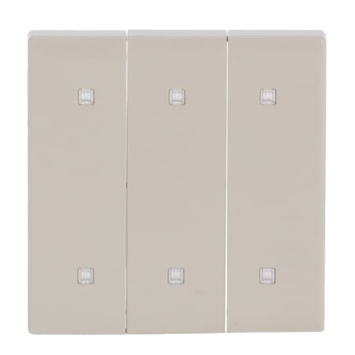 Rocker for Electronic push button Three-part rocker ivory white - Platform 63