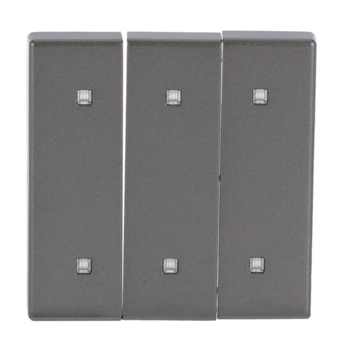 Rocker for Switchpush button Three-part rocker grey metallic - Platform 63