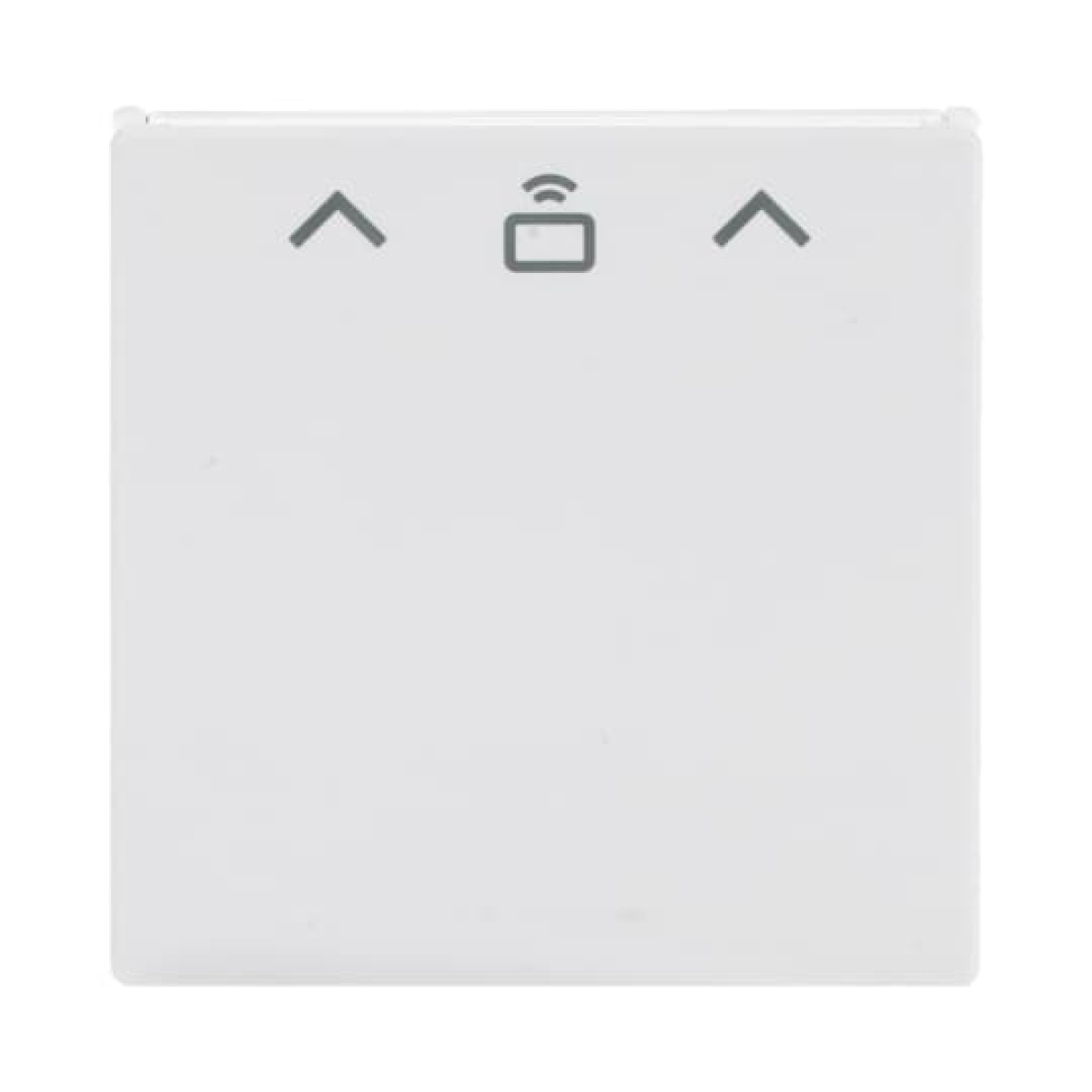Cover plate with legend Card, Symbol "arrows" for Card switch RFID Hotel card studio white - Platform 63