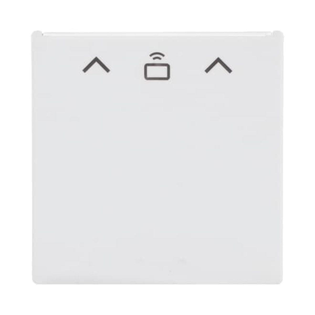 Cover plate with legend Card, Symbol "arrows" for Card switch RFID Hotel card studio white matt - Platform 63