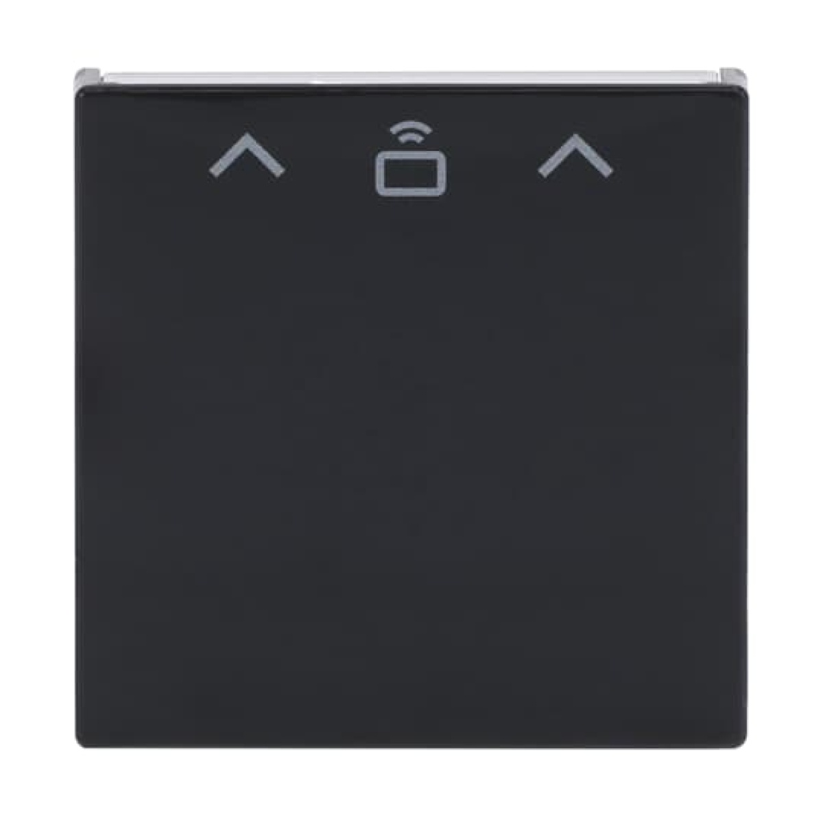 Cover plate with legend Card, Symbol "arrows" for Card switch RFID Hotel card anthracite - Platform 63
