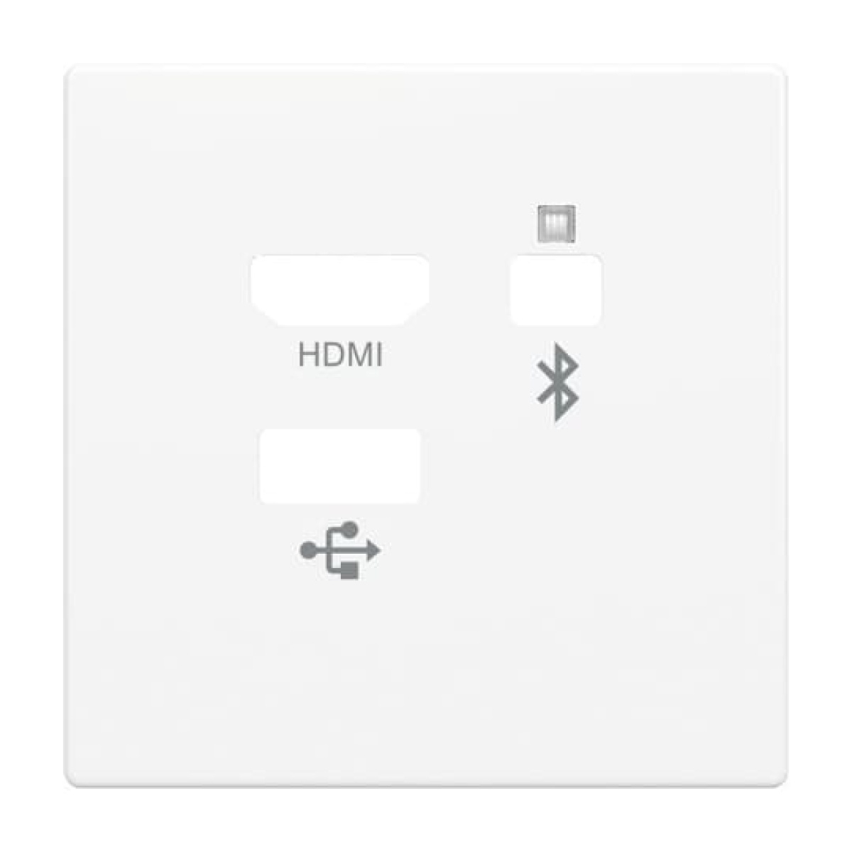 Cover plate Multimedia 3 gang studio white - Platform 63