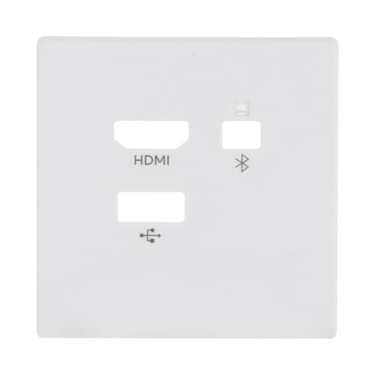 Cover plate Multimedia 3 gang studio white matt - Platform 63