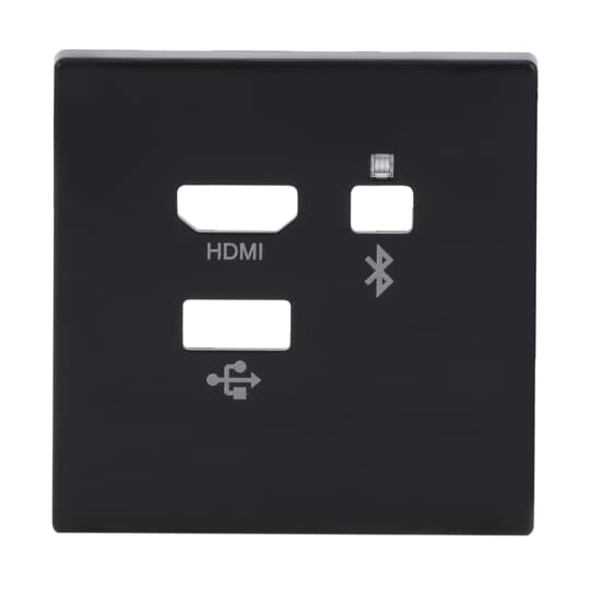 Cover plate Multimedia 3 gang anthracite - Platform 63