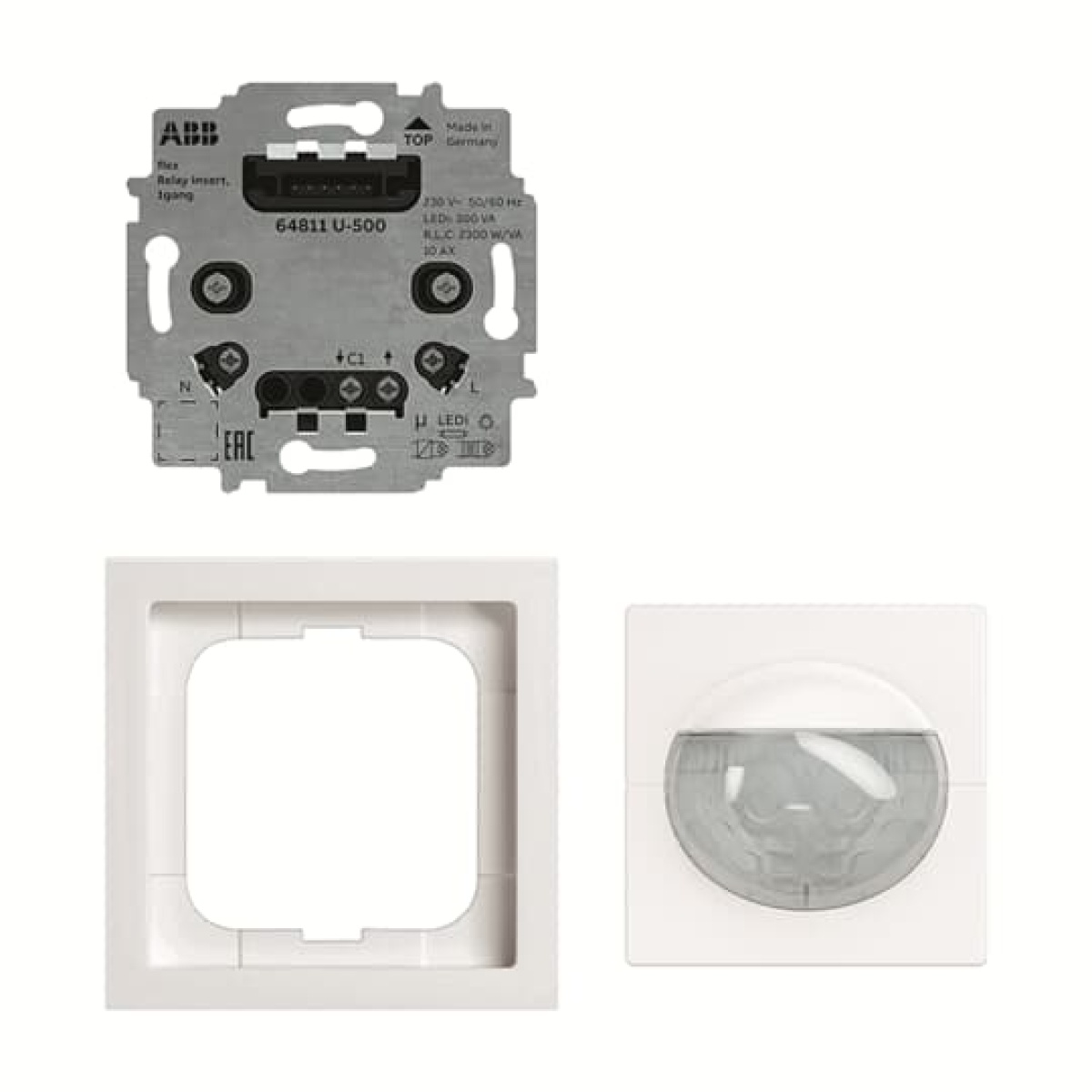 Kits 1gang Movement sensor Wireless studio white - future linear