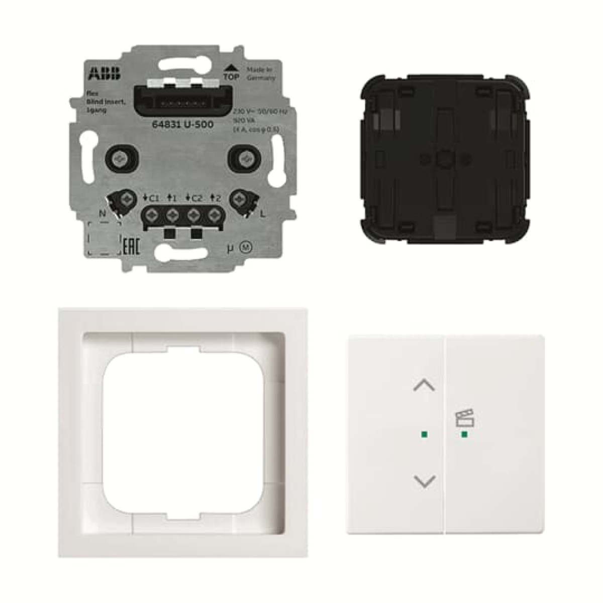 Kits 1-gang 2gang 2 rocker Wireless studio white - future linear