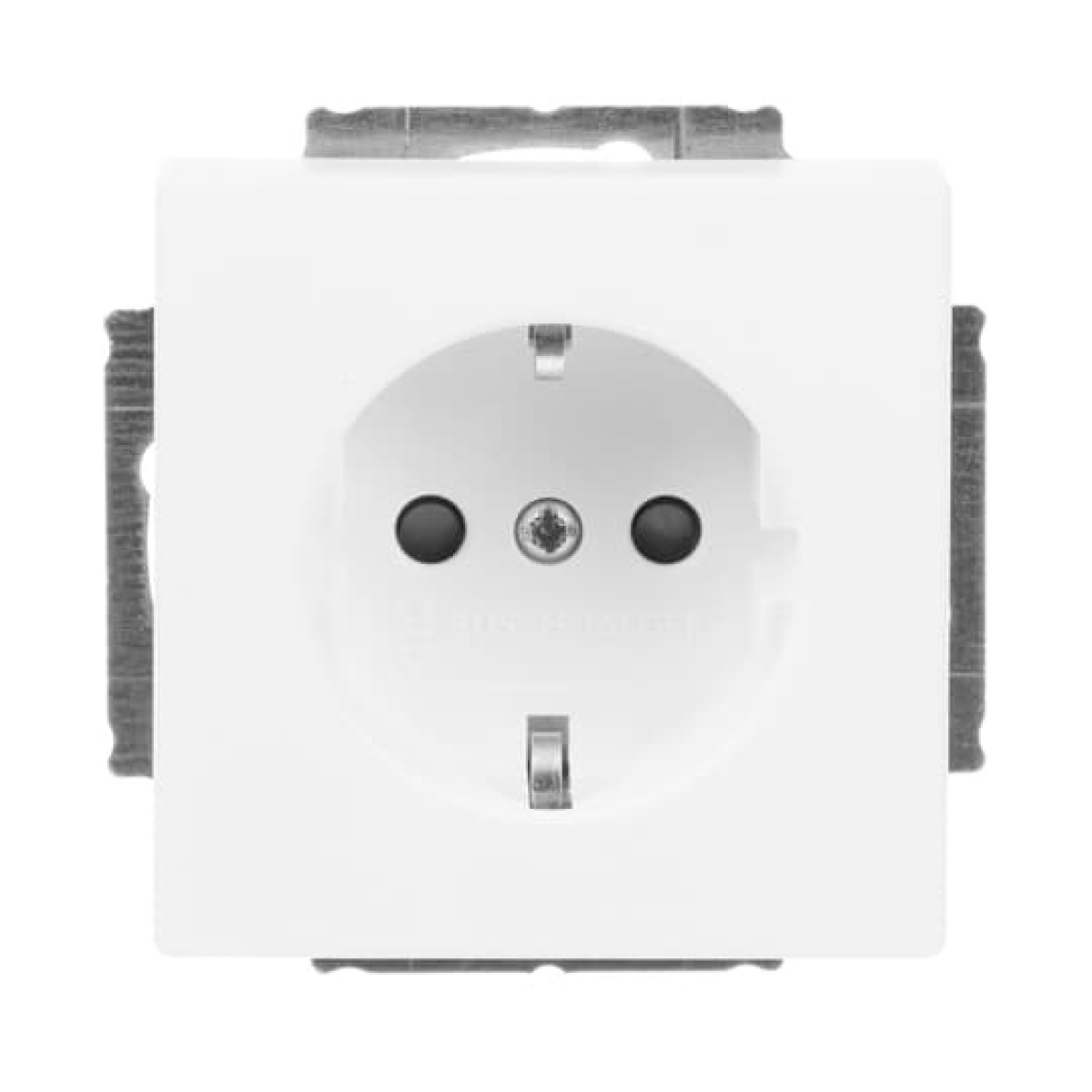 SCHUKO socket insert Safety Shutter with screw terminals studio white matt - Platform 63
