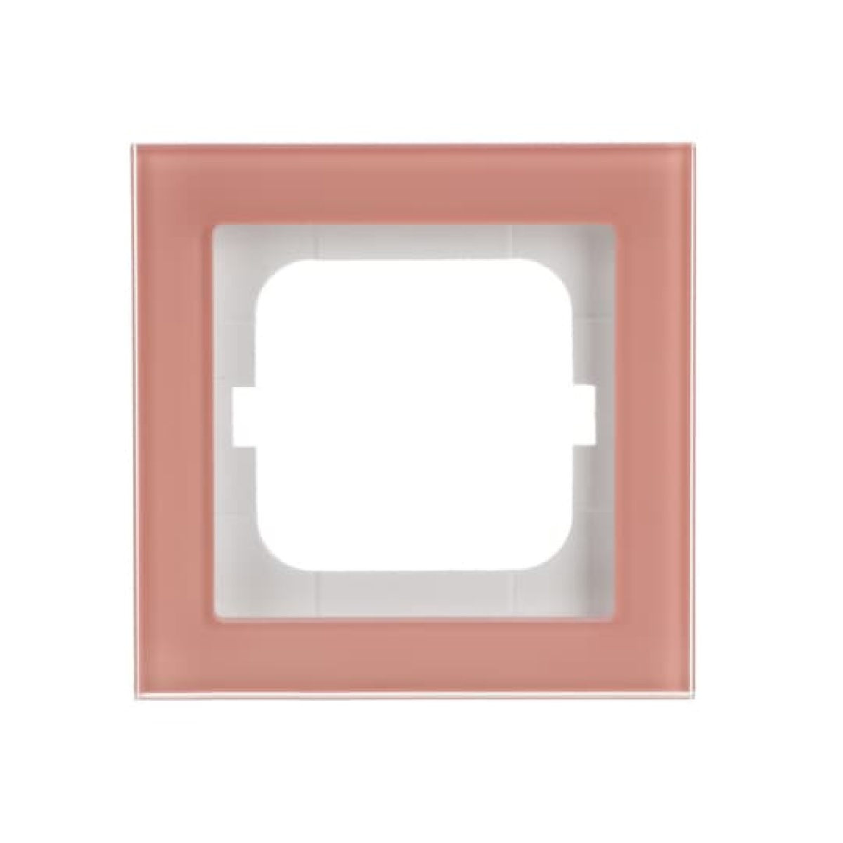 Cover frame 1-gang glass coral - Busch-axcent pur