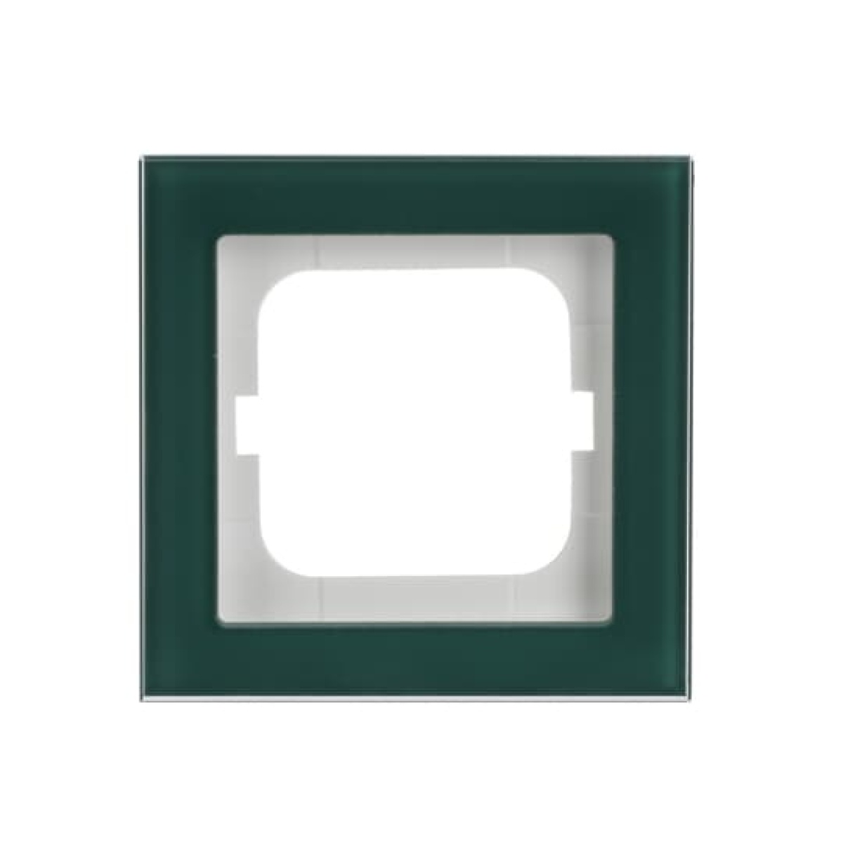 Cover frame 1-gang glass avocado - Busch-axcent pur